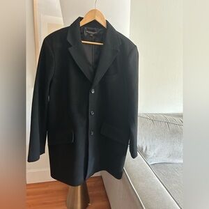 Joseph Abboud Wool Blend Black Preppy Academia Fall  Classic Quiet Luxury Size L